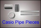 Pipe pieces for fitting metal watch bracelets and watch straps.