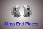 Strap end parts for fitting Casio watch straps and metal bracelets