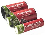 Uniross C-Size converters with AA Rechargeable Hybrio 2100mAh battery- Pack of Two