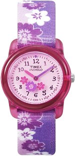 Timex Kids "Purple Flowers" Watch T7B011
