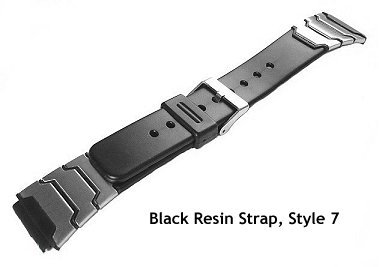 Resin Watch Strap    -  Black Style 7