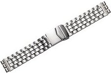 Swatch Type Chrome Bracelet with Clasp